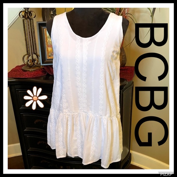 BCBG ROMPER - WHITE SLEEVELESS - Picture 3 of 6